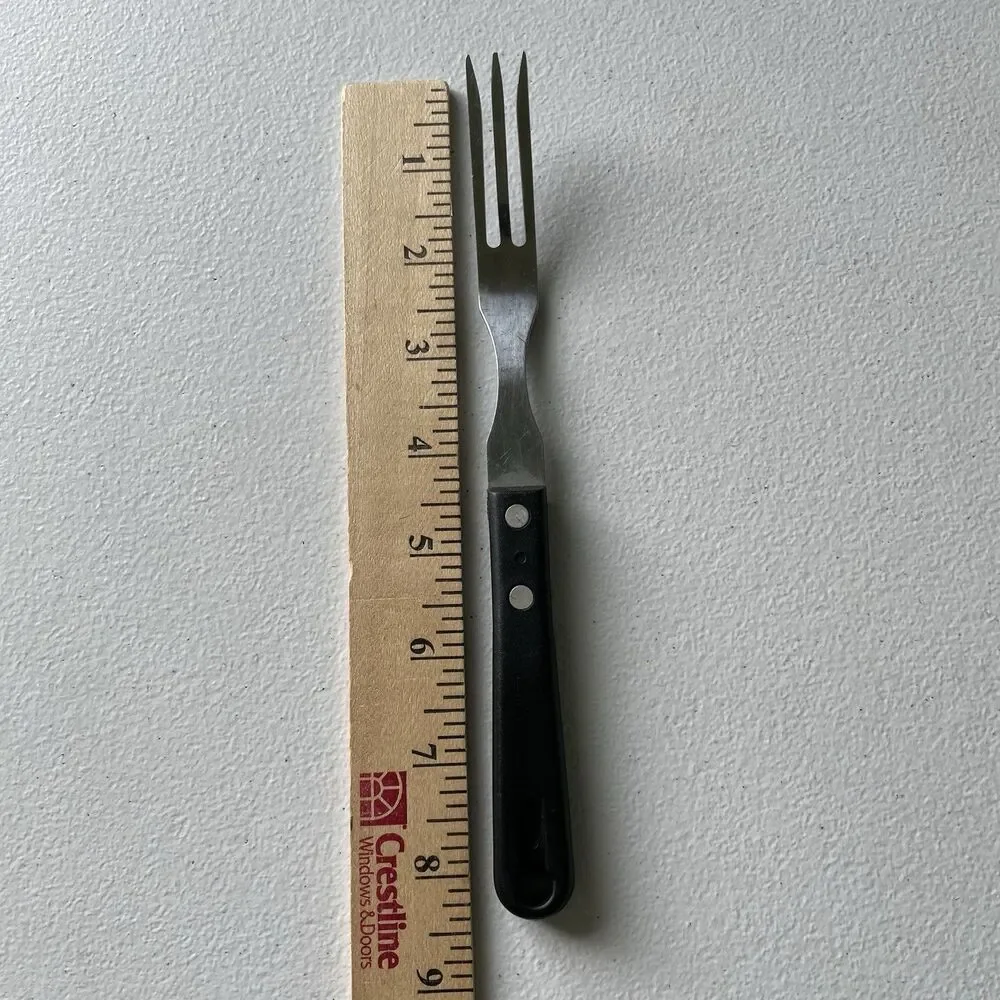 Good Cook Taiwan 3 Tine Granny Fork Stainless Steel Black Handle Kitchen Utensil